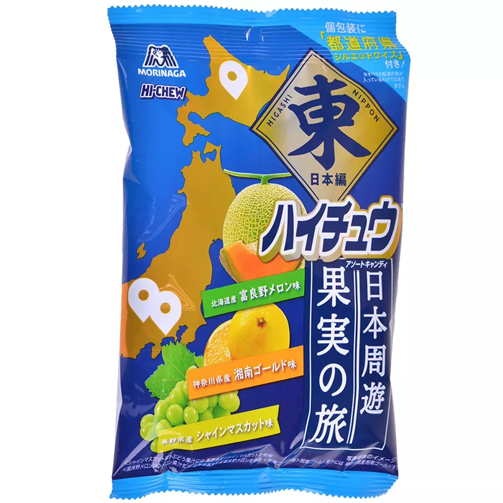 Конфеты жевательные Hi-Chew, Микс Восточная Япония (дыня, юдзу и мускат)